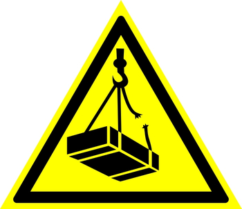 И29 опасно! возможно падение груза (пластик, 300х300 мм) - Знаки безопасности - Знаки и таблички для строительных площадок - Магазин охраны труда Протекторшоп